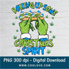 Blue rolling up some christmas spirit Grinch hands PNG - Grinchmas Png - Great for Cricut & Silhouette - CoolSvg