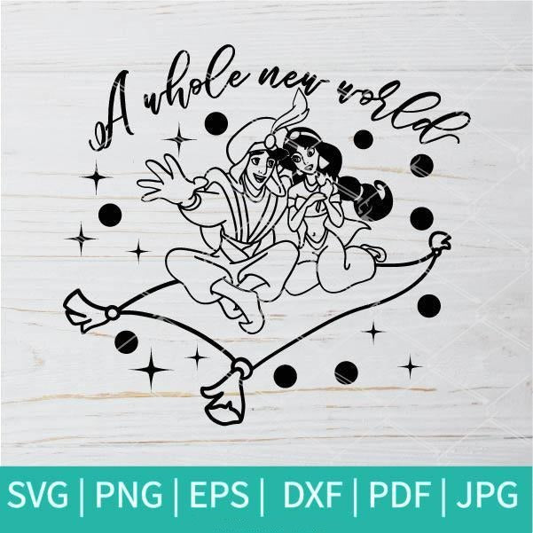 A Whole New World SVG - A Whole New World PNG - Aladdin SVG - coolsvg