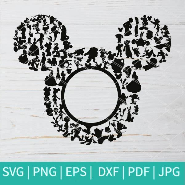 Mickey Mouse Split SVG -  Mickey Split PNG - mysvg