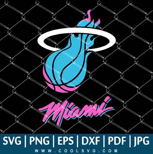 Miami Heat SVG - Miami Heat Vice Logo - Miami Heat Logo SVG - Layered Miami Heat SVG - Miami Heat PNG - CoolSvg
