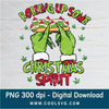 Red rolling up some christmas spirit Grinch hands PNG - Grinchmas Png - Great for Cricut & Silhouette - CoolSvg