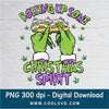 Purple rolling up some christmas spirit Grinch hands PNG - Grinchmas Png - Great for Cricut & Silhouette - CoolSvg