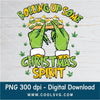 Yellow rolling up some christmas spirit Grinch hands PNG - Grinchmas Png - Great for Cricut & Silhouette - CoolSvg