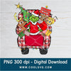 Christmas truck Grinch Custom Name PNG - Grinchmas Png - Great for Cricut & Silhouette - CoolSvg