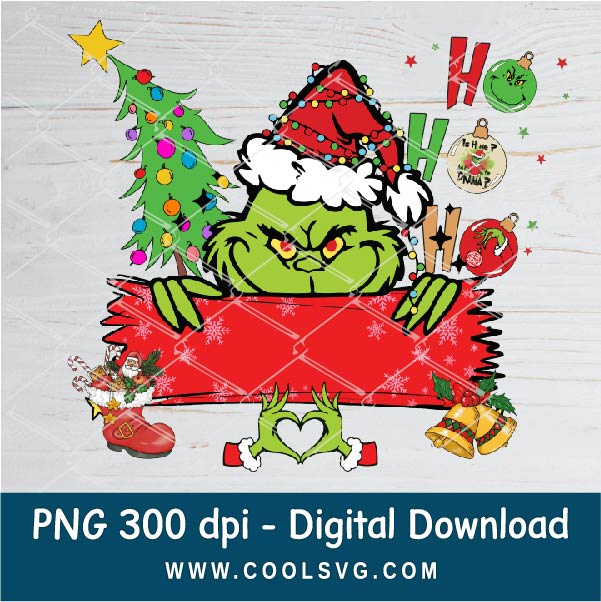 Christmas  Grinch Custom Name PNG - Christmas Png - Grinchmas Png - Great for Cricut & Silhouette
