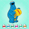 Sesame Street Cookie Monster  SVG - Cookie Monster Face SVG - mysvg