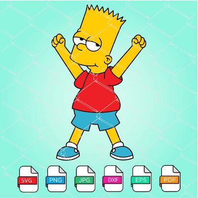 Bart Simpson SVG -The Simpsons SVG- Simpsons SVG - mysvg