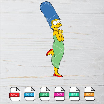 Marge Simpson SVG -The Simpsons SVG- Simpsons SVG - mysvg
