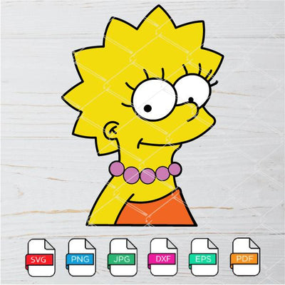 Lisa Simpson SVG-  -The Simpsons SVG- Simpsons SVG - mysvg