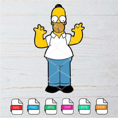 Homer Simpson SVG -The Simpsons SVG- Simpsons SVG - mysvg