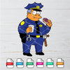 Chief Clancy Wiggum SVG -The Simpsons SVG- Simpsons SVG - mysvg