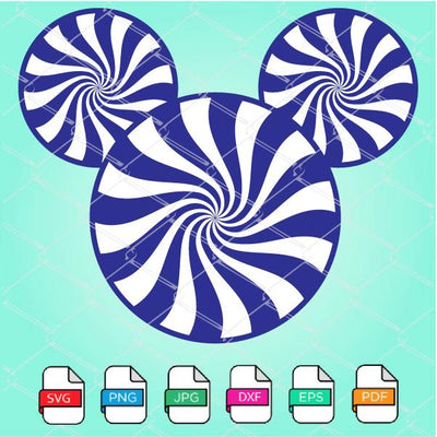 Mickey Mouse Candy Face SVG - Mickey Mouse SVG - mysvg