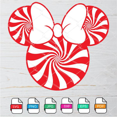 Minnie Mouse Candy Face SVG - Minnie SVG - mysvg