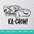 Ka Chow SVG - Disney Cars SVG - Lightning McQueen SVG - Cartoon Race Car SVG