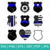 Police Badge SVG Bundle - Police Badge Clipart Bundle - mysvg