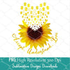 Accept Understand Love Sublimation Design - Sunflower Autism PNG - mysvg