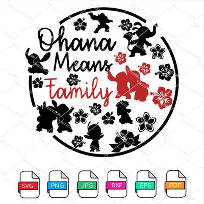 Ohana means family SVG -  Lilo and Stitch SVG - mysvg