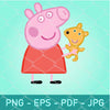 Peppa Pig Animals Clipart Bundle - Peppa Pig Animals Vector - mysvg