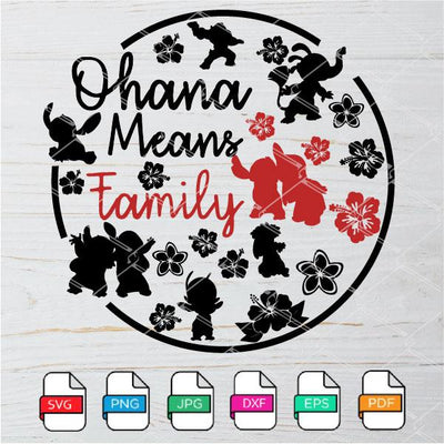 Ohana means family SVG -  Lilo and Stitch SVG - mysvg