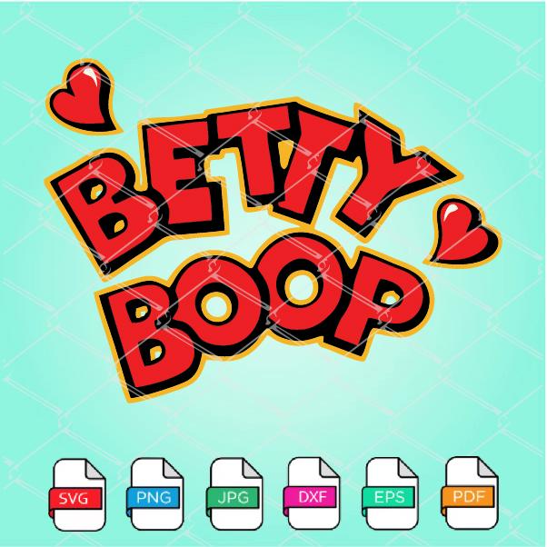 Betty Boop Logo SVG - Betty Boop Font SVG - mysvg