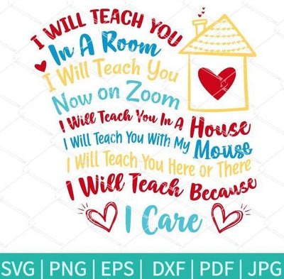 I Will Teach You In A Room I Will Teach You On Zoom SVG - Dr Seuss Svg - mysvg