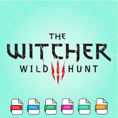 The Witcher Svg - The Witcher Wild Hunt logo Svg - mysvg
