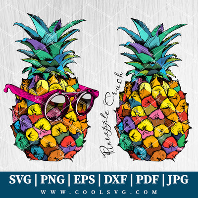 Pineapple Abstract SVG - Pineapple PNG - Colorful SVG - CoolSvg