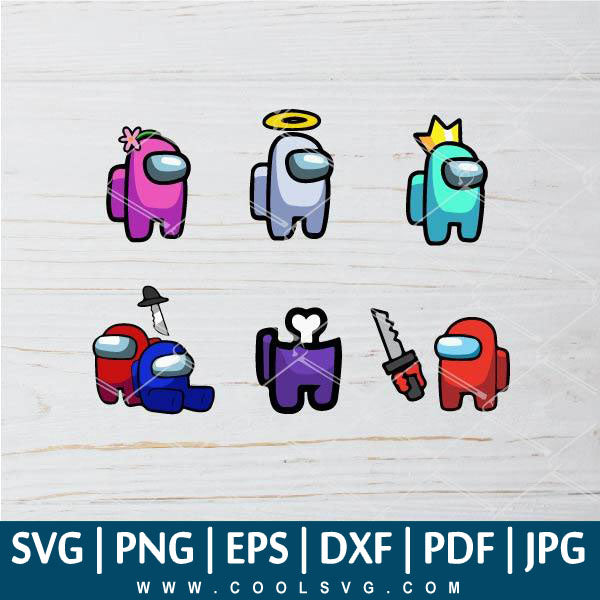 Among Us Bundle SVG - Among Us SVG - Among Us Video Game SVG - Among Us Character SVG - CoolSvg