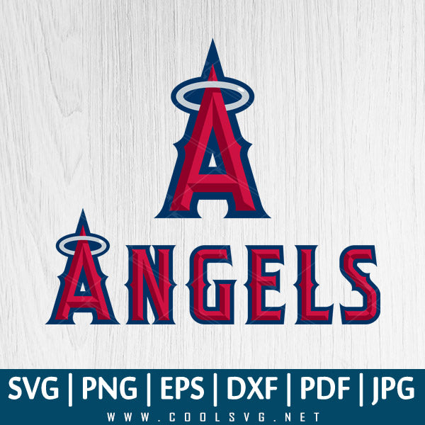 Angels Baseball Logo SVG, Angels Logo SVG, Angels logo PNG, Great for