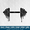 Barbell SVG - Fitness SVG - GYM SVG - Dumbell SVG - CoolSvg