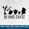 Beauty and the Beast SVG PNG EPS DXF File - Be Our Guest SVG - Great for Sublimation or Cricut & Silhouette - CoolSvg