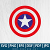 Captain America SVG PNG EPS DXF, Great for Sublimation & Cricut - CoolSvg