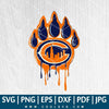 Chicago Paw SVG - Chicago Bears Logo SVG - Chicago Bears SVG - Chicago Paw Vector - CoolSvg
