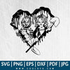 Chucky and Tiffany SVG - Horror SVG - Chucky black and white -  Blood Bloody Heart Horror SVG - Chucky SVG - Scary SVG - CoolSvg