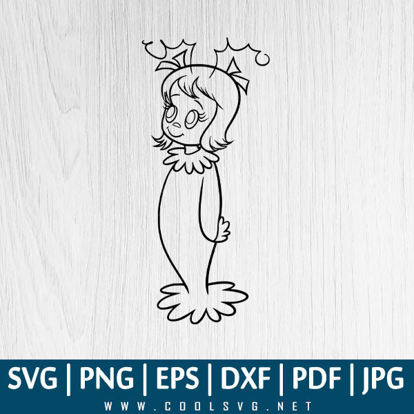 Cindy Lou Who SVG PNG EPS DXF, Cindy Lou Who Face SVG, Great Sublimation - CoolSvg