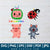 Cocomelon Bundle SVG - Cocomelon PNG - ThatsMEonTV SVG - Layered SVG Files - You Tube Kids SVG - CoCo Melon SVG Ladybird beetle