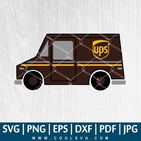 Delivery Truck UPS SVG - Essential Workers Delivery SVG - Delivery Truck SVG - Mail Mailman Postal Workers SVG