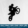 Dirt Bike SVG, Motorcycle SVG, Motocross SVG, Quad Rider SVG, Moto SVG Great for Sublimation or Cricut & Silhouette