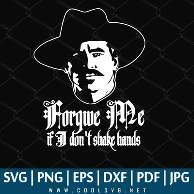 Doc Holliday SVG - Cowboy SVG Movie - Great for Sublimation or Cricut & Silhouette - CoolSvg