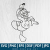 Donald Duck SVG PNG EPS DXF - Duck Cartoon SVG - Great for Sublimation or Cricut & Silhouette - CoolSvg