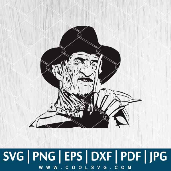 Freddy Krueger SVG - Freddy Krueger Clipart - Freddy Krueger PNG - Freddy krueger clipart black and white