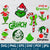 Grinch SVG Bundle - Grinch Christmas SVG - Layered Grinch Face SVG - Grinch With Santa Hat SVG - Grinch Face SVG - Santa Hat SVG - Christmas SVG - Great for Sublimation or Cricut