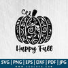 Happy Fall SVG - Pumpkins SVG - Fall SVG - Autumn SVG - CoolSvg