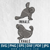 Inhale Exhale Chubby Manatee SVG - Chubby Manatee SVG - Cute Manatee SVG - Manatee SVG - CoolSvg