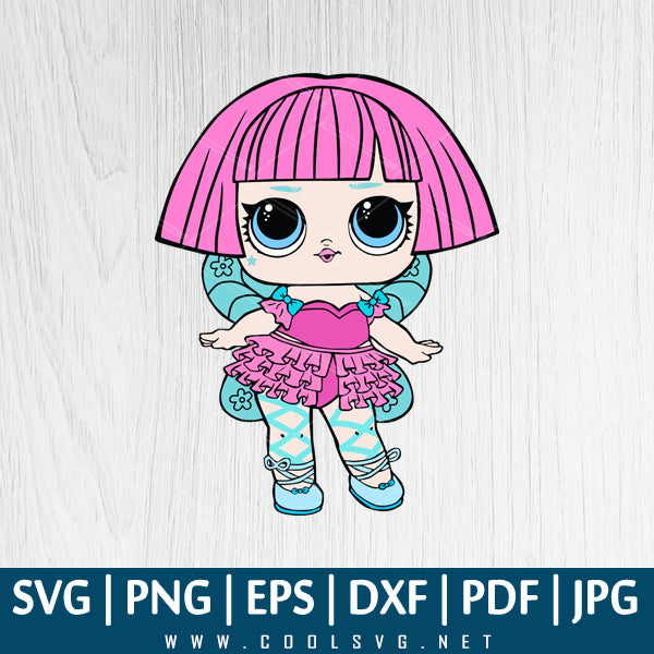 LOL Surprise SVG PNG EPS DXF Cut Files - Lol Dolls SVG - Little Girl SVG - Great for Cricut & Silhouette Cameo - CoolSvg