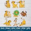 Simba Lion King SVG - Lion King SVG Bundle - Lion Cartoon SVG - Timon SVG - Pumba SVG - Great for Sublimation or Cricut - CoolSvg