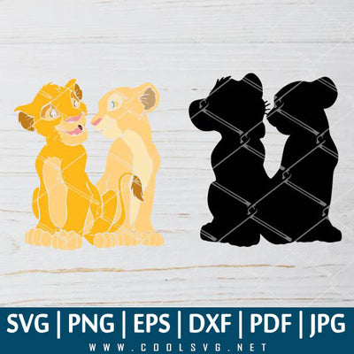 Simba Lion King SVG - Lion King SVG Bundle - Lion Cartoon SVG - Timon SVG - Pumba SVG - Great for Sublimation or Cricut - CoolSvg