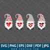 Love Gnomes SVG - Love Valentine Gnome SVG - Love Valentine's Day  SVG - Gnomes Love Hearts SVG - Great for Sublimation or Cricut - CoolSvg