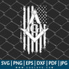 Masonic American Flag SVG - Grunge US Flag SVG - Distressed American Flag SVG - CoolSvg