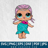 Merbaby SVG - Lol Doll SVG -  Lol Surprise Dolls SVG - Lol Doll PNG - Lol Doll Vector - CoolSvg